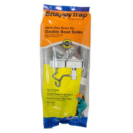 SNAPPY TRAP Double Sink Drain Kit DK-110-AH